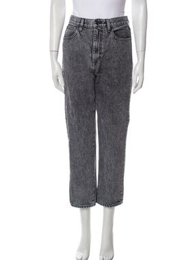 Slvrlake High-Waist Washed Black Jeans